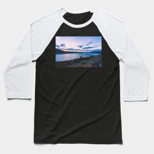 Okanagan Lake Sunset View Baseball T-Shirt